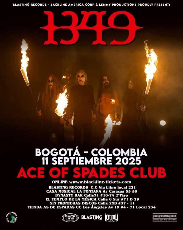 ***TOMORROW***

@1349official at @aceofspadesclub1
Ciudad: Bogotá
Fecha: 11-09-25
Hora: 8:00 p.m.
@apolobookingmanagement

Photo: @vesarantaofficial

https://blackline-tickets.com/event/1349-en-bogota/