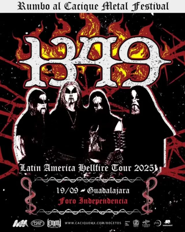 ***GUADALAJARA. THIS FRIDAY***

Backline Corp, Cacique Entertainment, Lemmy Productions presentan:

@1349official en GDL, la legendaria Banda Noruega regresa a presentar su más reciente material.

@foroindependencia

SHOW PARA TODAS LAS EDADES

https://boletomovil.com/evento/1349-la-legendaria-banda-noruega-gdl-2025-09-19

Photo: @gcardinal