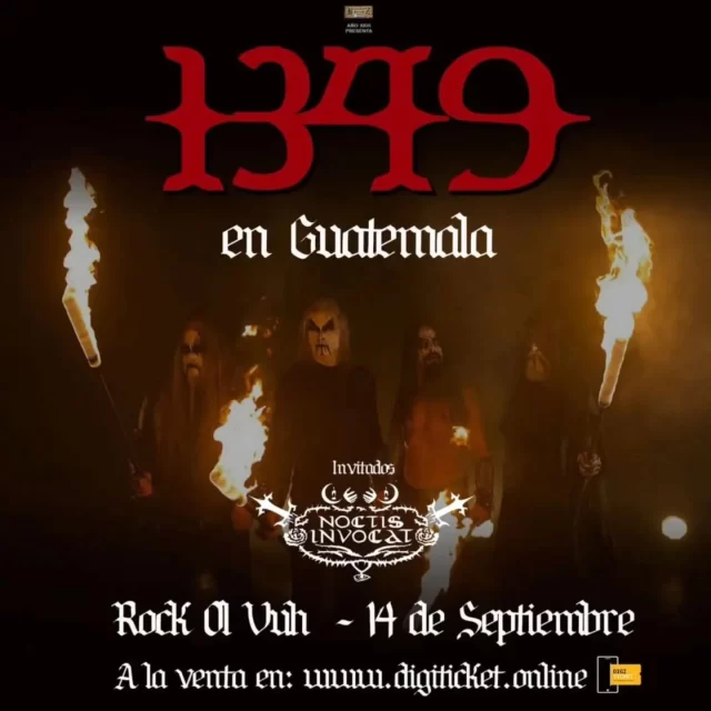 ***GUATAMALA. WE ARE CONFIRMED FOR TONIGHT.***

"Banda: @1349official
Día: 14 de septiembre de 2025
Lugar: Rock Ol Vuh @rockolvuhgt
Invitados: Noctis Invocat
Hora: 7:00 P.M.
 
Localidad General: Q350*
*Aplica cargo por servicio de Q50

https://www.digiticket.online/eventos-gt"

Photo: @vesarantaofficial