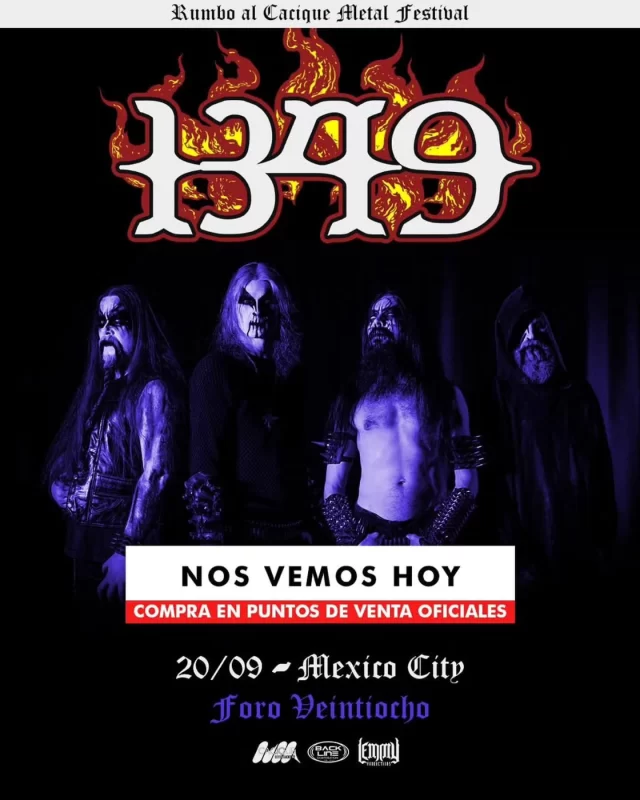 MEXICO CITY: @1349official TONIGHT at @foro_veintiocho

Doors: 19:00
AURAL HELLFIRE: 22:00

DO NOT MISS IT.

Photo: @vesarantaofficial